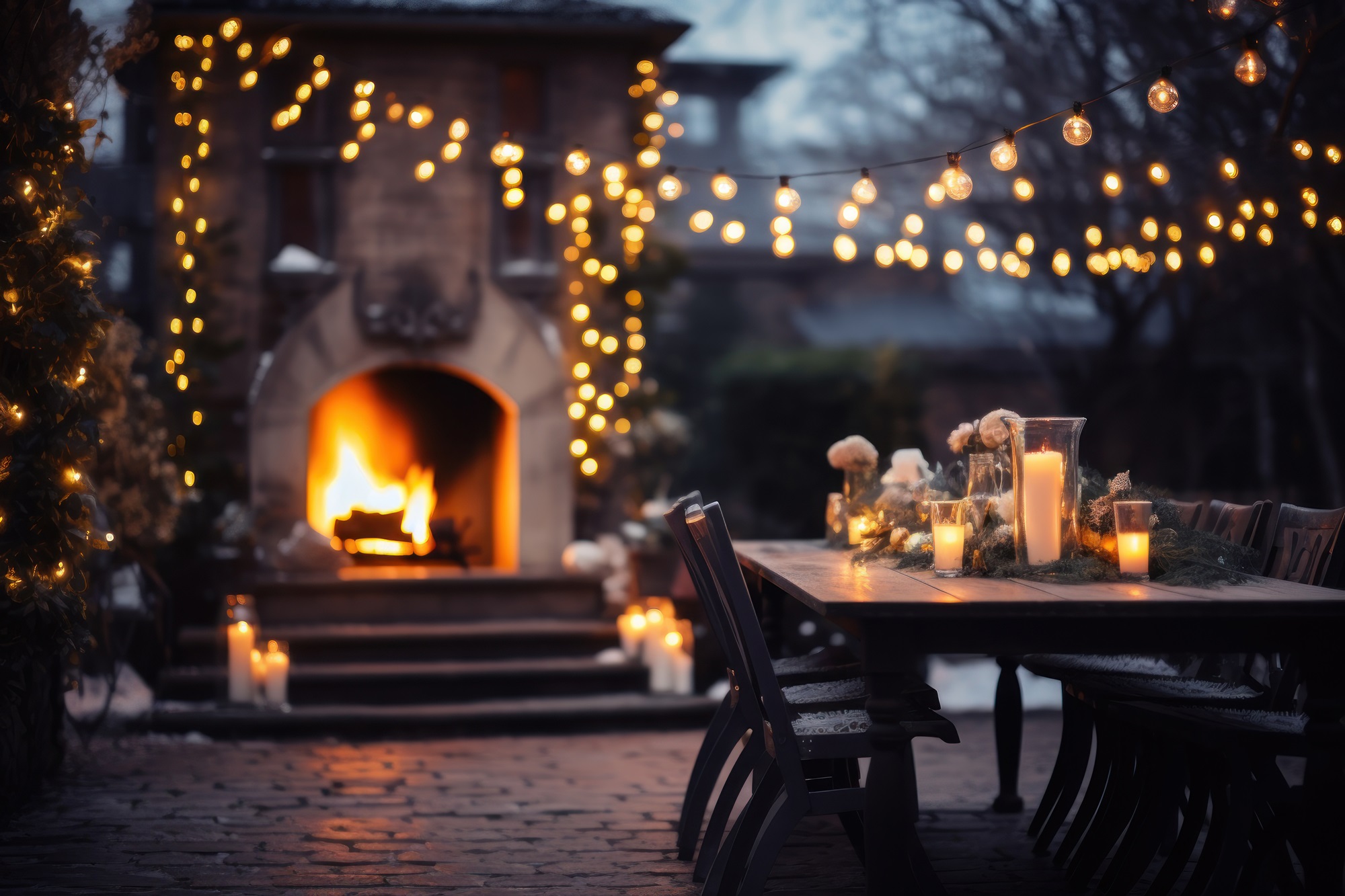 Outdoor living Fireplaces.